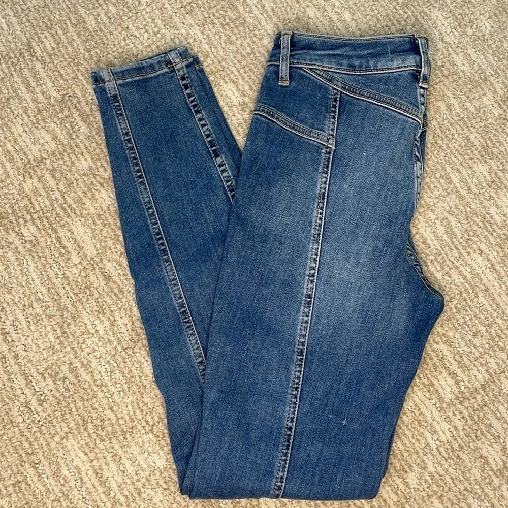 FREE PEOPLE | NWT FREE PEOPLE DAYBREAK DENIM SKINNY JEANS, SIZE 25